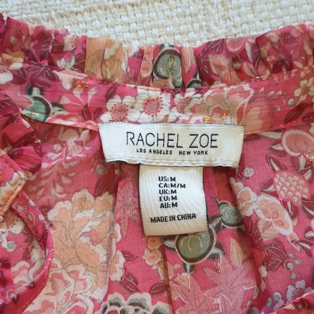 Rachel Zoe Pink Floral Crop Top - Picture 5 of 9